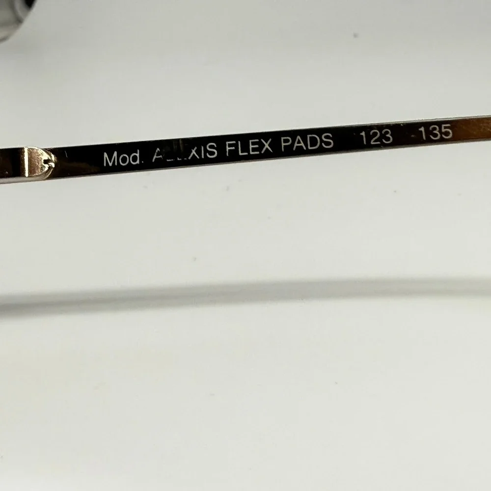 Nouveau Eyewear Alexis Gold Metal Square Glasses Frame Italy 52-18-135 24086